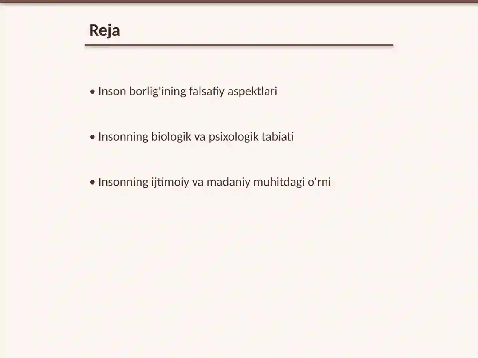 Inson borlig'iga oid kategoriyalar (tushunchalar) 2