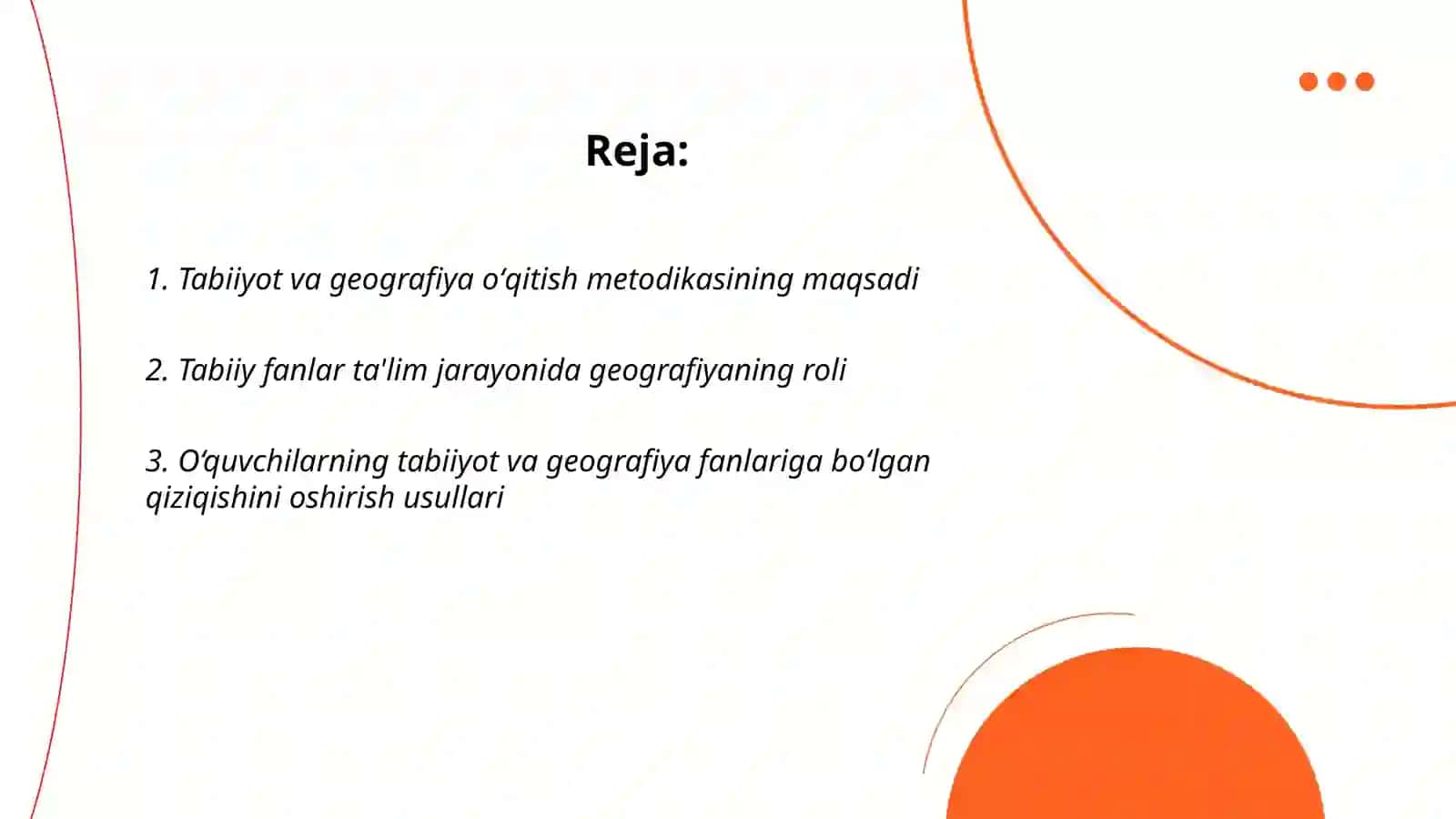 Tabiiyot va geografiya oʻqitish metodikasi 2