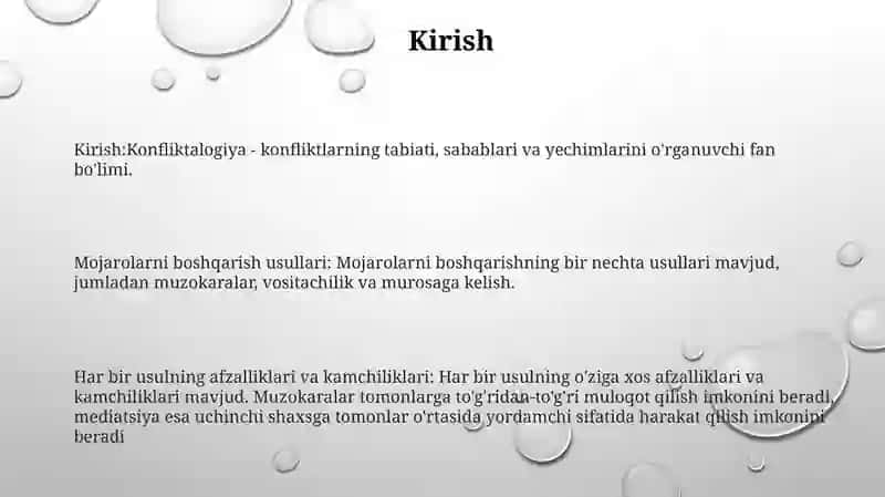 Konfliktalogiyada Konfliktlarni Boshqarish Usullari 2