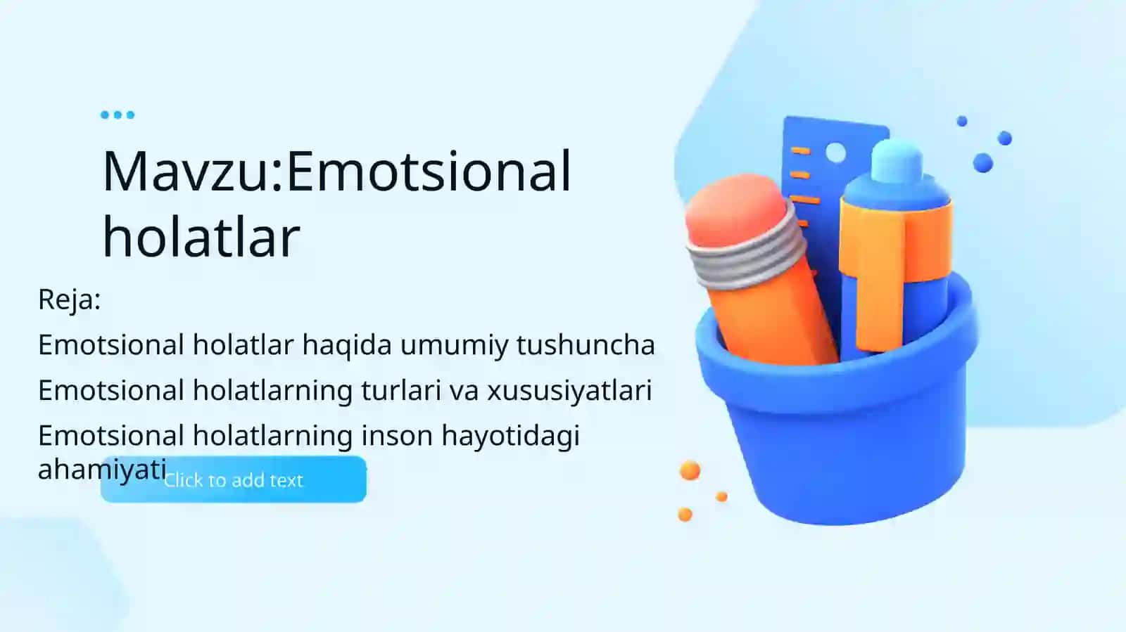 Emotsional holatlar Prezentatsiya 2