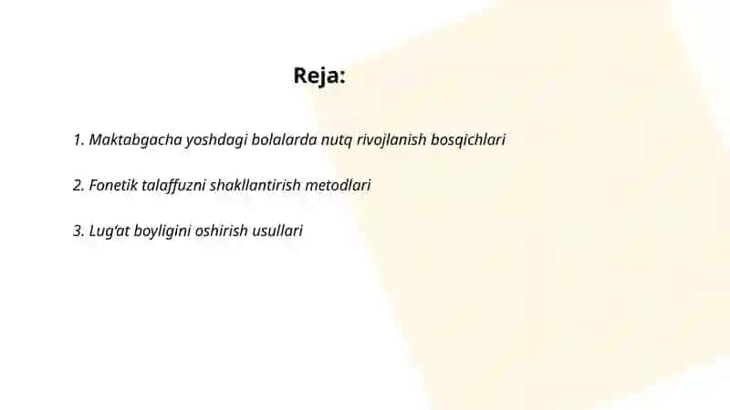 Maktabgacha yoshdagi bolalar nutqini oʻstirish 2