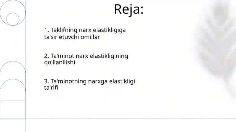 Taklif elastigligi 2