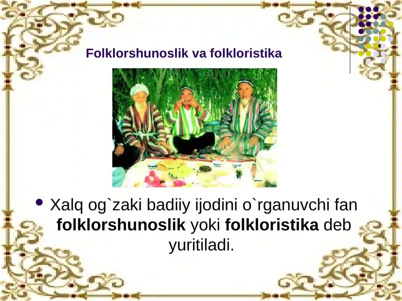 Qadimgi davr o‘zbek folklorlari etnomadaniyat tarixida muhim manba 2