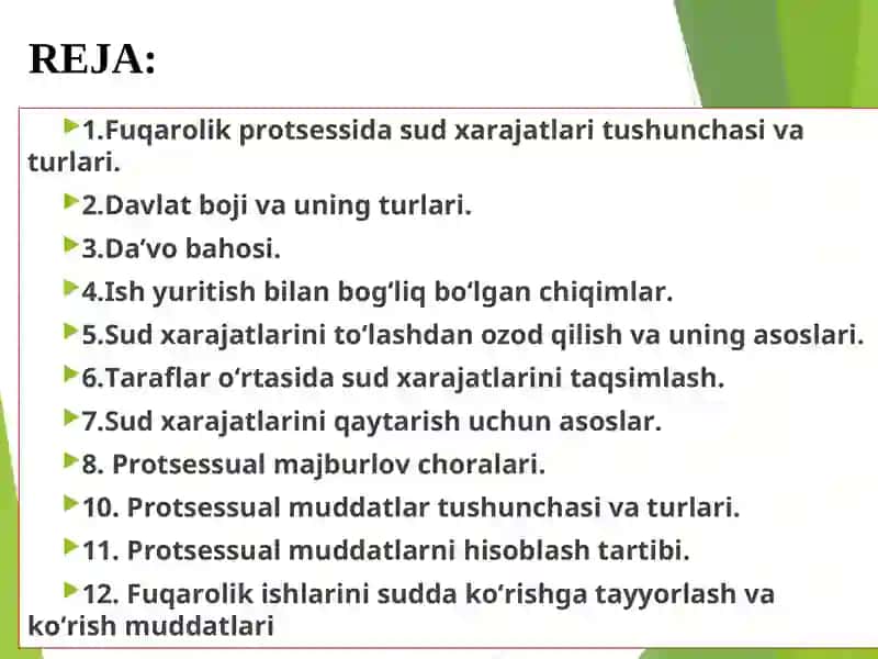 SUD HARAJATLARI 2