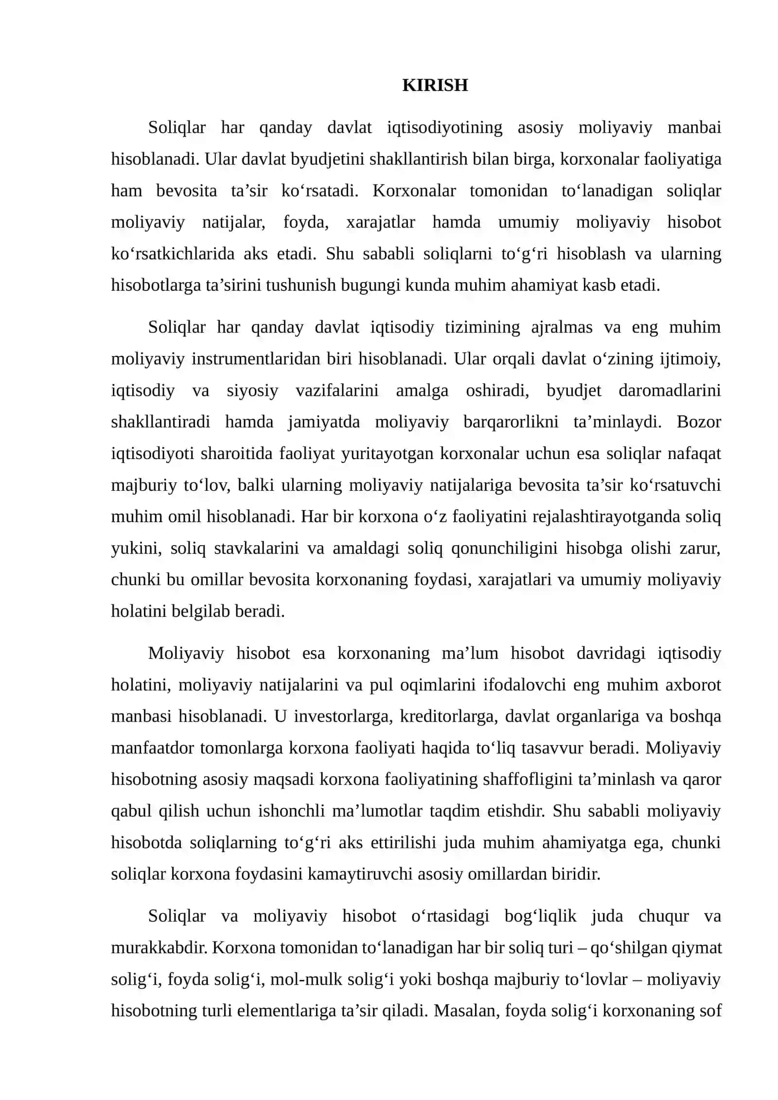 SOLIQLARNING MOLIYAVIY HISOBOTGA TA’SIRI 2