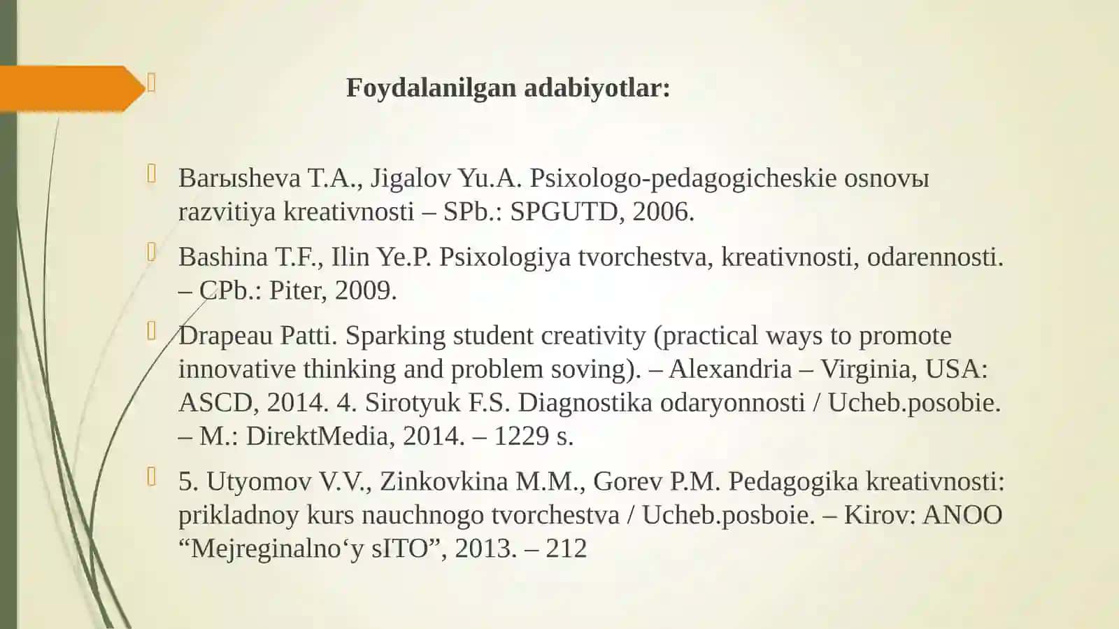 Kreativ pedagogikaning mazmuni 2
