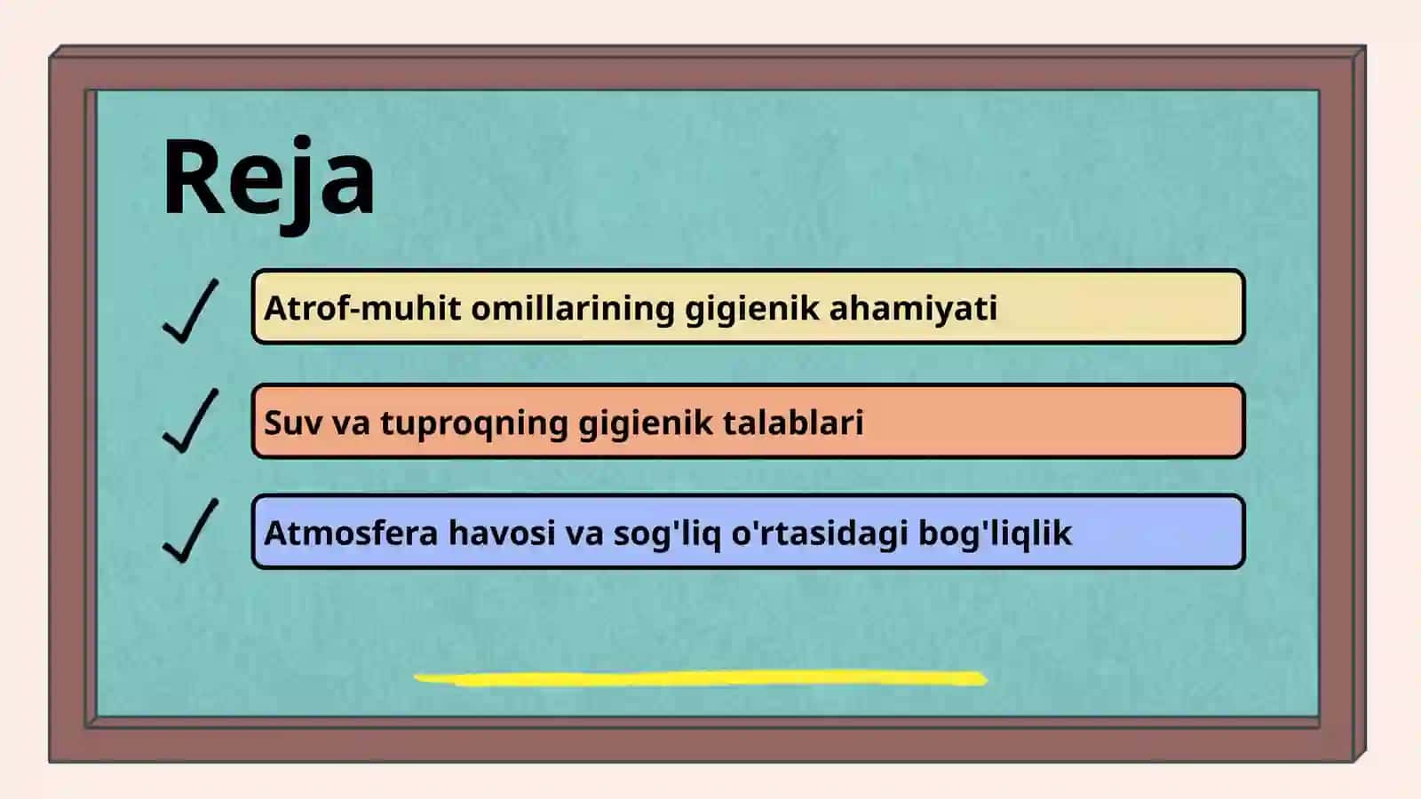 Atmosferahavosi,suv,tuproqningnomuvofiqomillarinigigienikreglamentlashgabo'lganumumiyyondoshishlar 2
