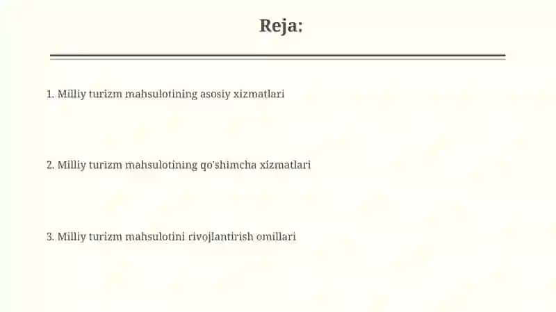 Milliy turizm mahsuloti 2