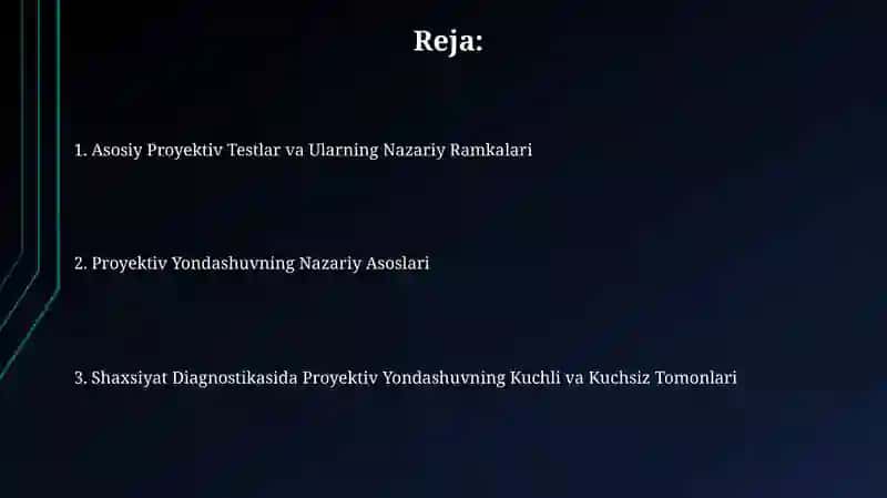 Shaxs diagnostikasiga proyektiv yondashuvning nazariy asoslari 2