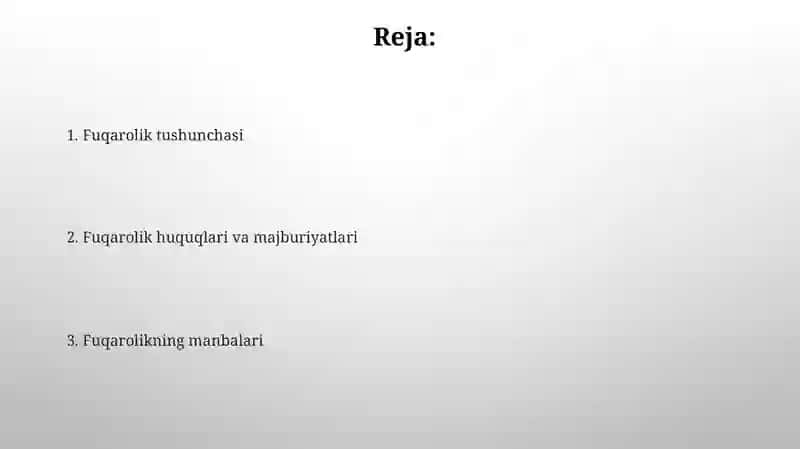 Fuqarolikning manbalari 2