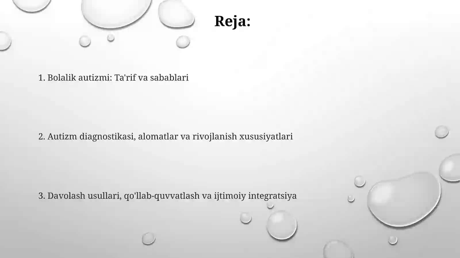 Bolalar autizmi 2