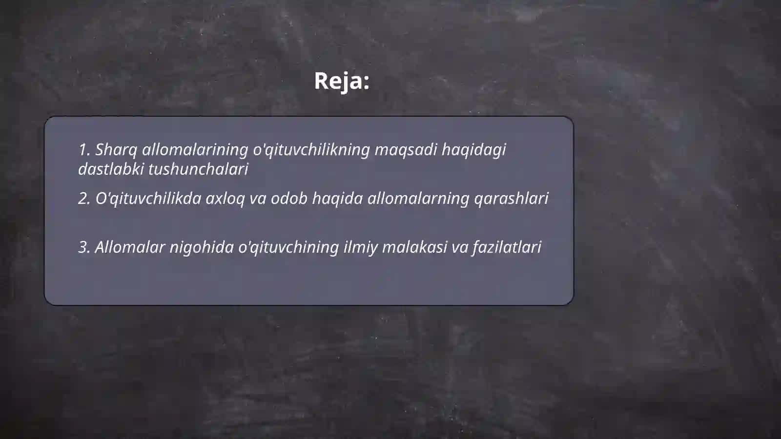 Sharq mamlakati allomalarining o'qituvchilik kasbiga oid ilk qarashlari 2