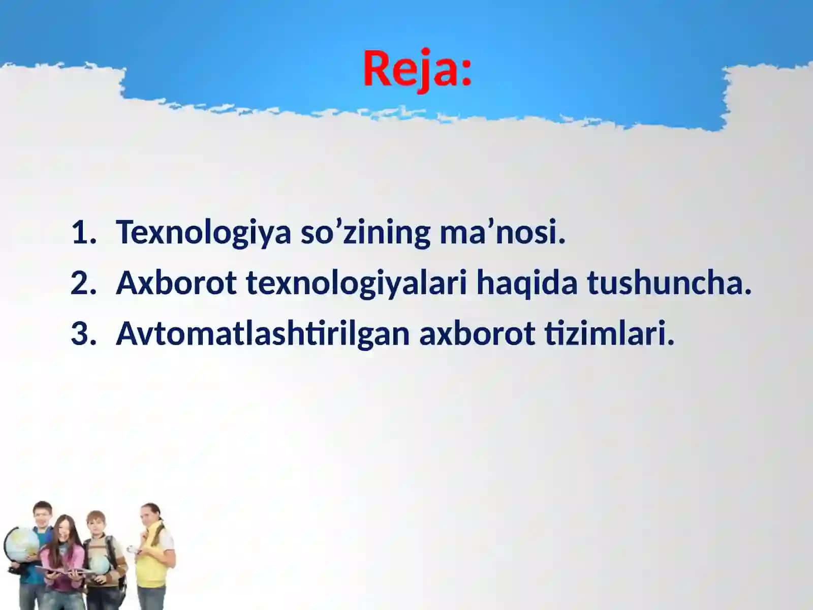 Avtomatlashtirilgan axborot texnologiyalari bilan tanishuv 2