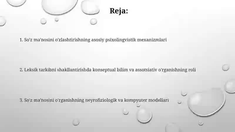 SO‘Z MA’NOSINI O‘ZLASHTIRISHNING PSIXOLINGVISTIK ASOSLAR 2