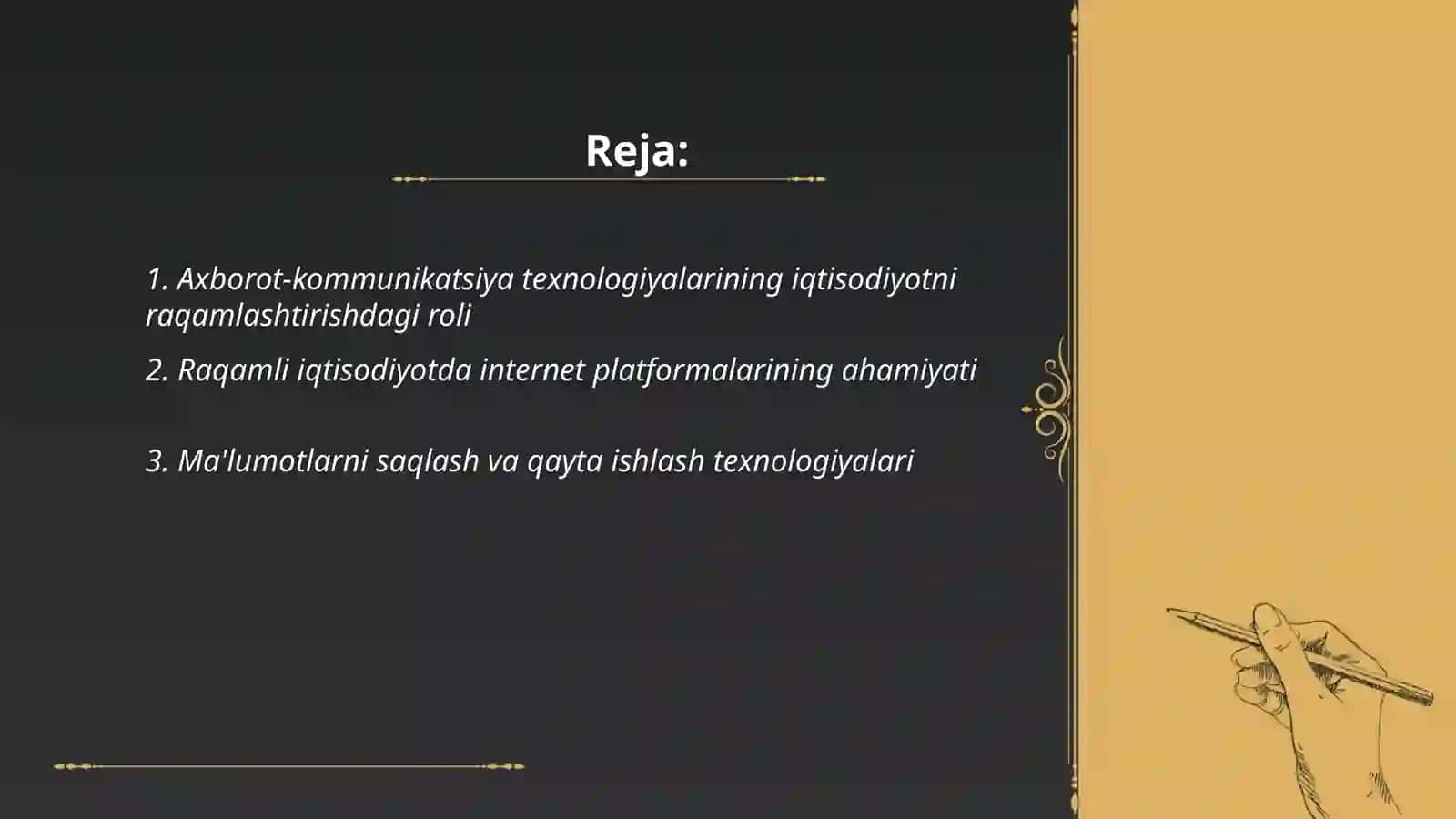 Raqamli iqtisodiyotni rivojlantirishda axborot kommunikatsiya texnologiyalarini o'rni 2