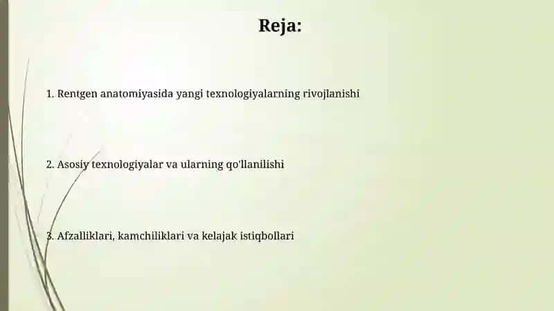 Rentgen anatomiyasida yangi texnalogiyalar 2