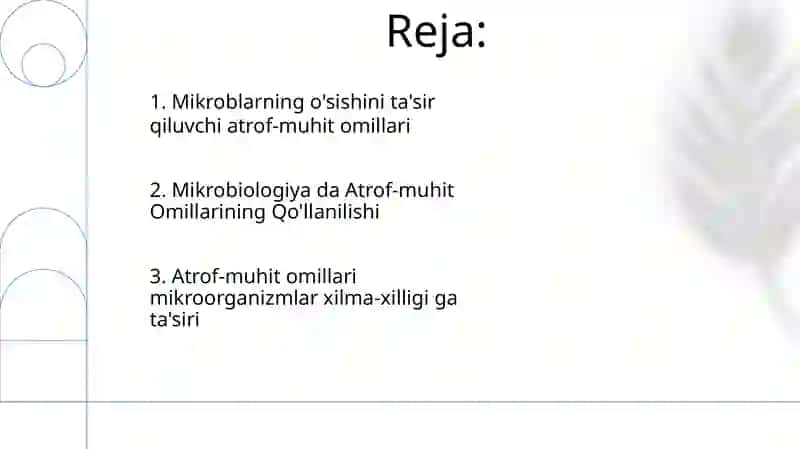 Mikroorganizmlarga tashqi muhit omillari ta'siri 2