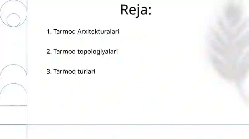 Kompyuter tarmoqlarining tasnifi 2