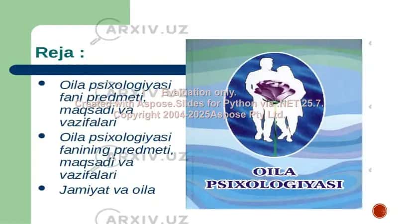 Oila psixologiyasi va psixoterapiyasi fan sifatida shakllanishi 2