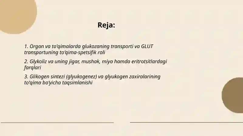 Oʻrgan va toʻqimalarda uglevodlarning oraliq modda sfatida almashnvi 2