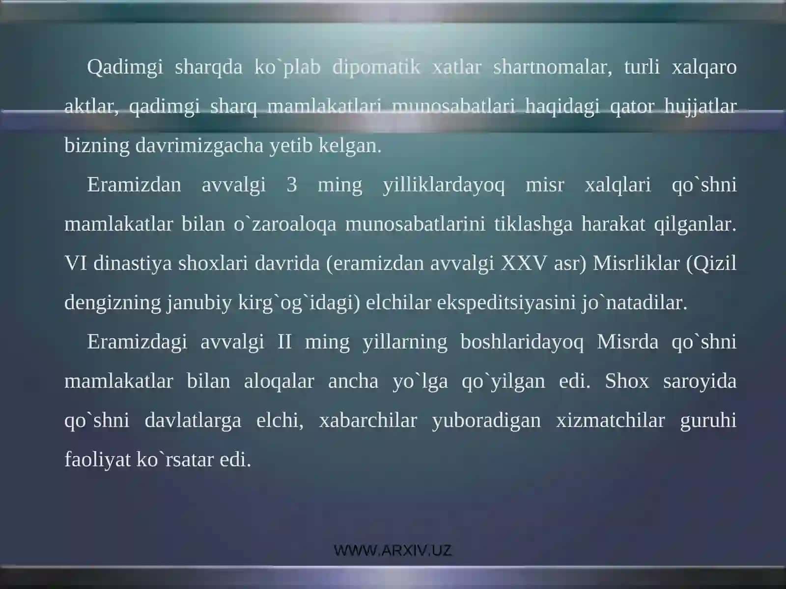 Qadimgi sharqdagi dastlabki axloqiy qarashlar 2