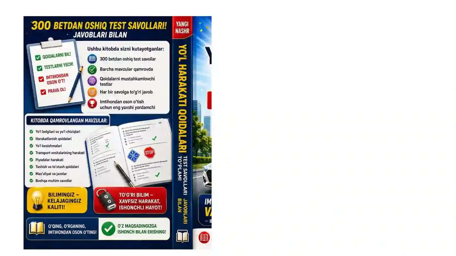 Avtotest qoidalari test savollari to‘plami 2