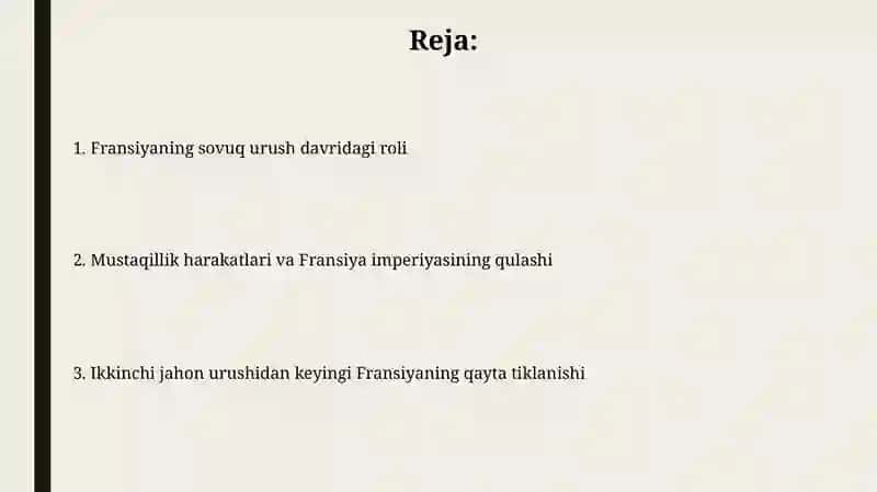 Fransiyada siyosiy yangilanishlar 2