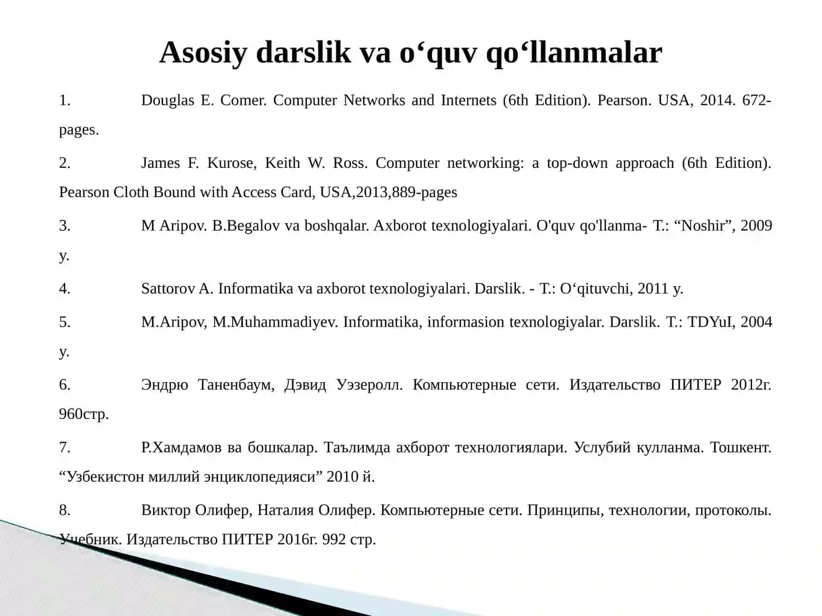 Informatika va axborot texnologiyalari 2
