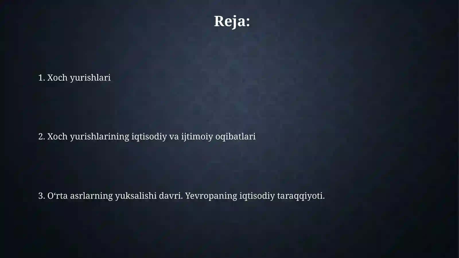 Xoch yurishlari va Yevropaning oʻzgarishi 2