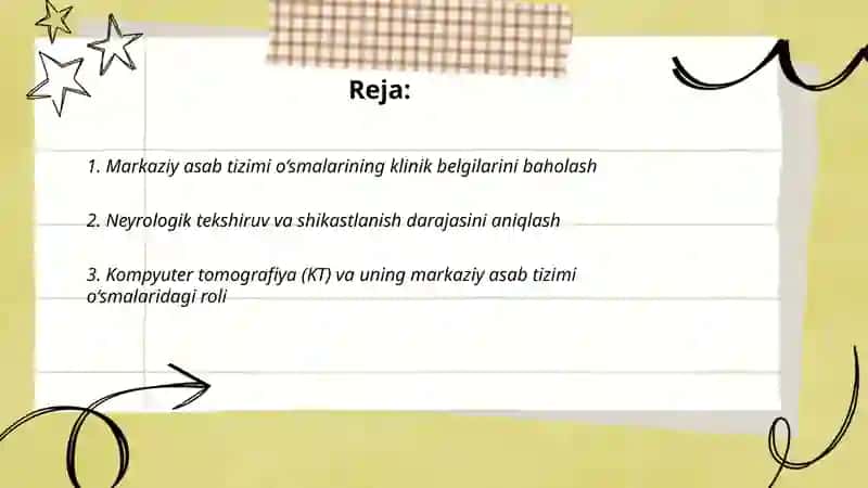 Markaziy asab tizimi o‘smalarida tekshiruv usullar va bemorga yordam ko‘rsatish 2