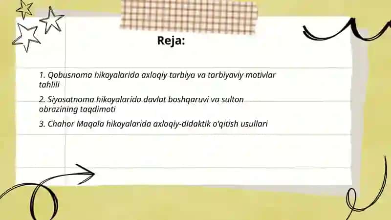 X-XII asrlarda yaratilgaj didaktik asarlardagi hikoyalar tahlili 2