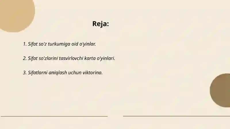 Sifat so'z turkumini o'rganishda interfaol usullarni qo'llash 2