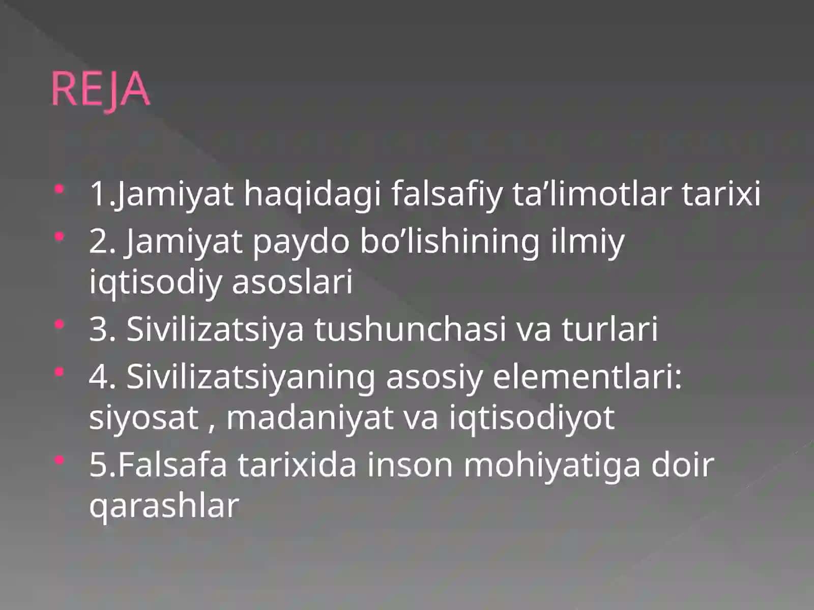 Жамият фалсафаси ва инсон борлиғи 2