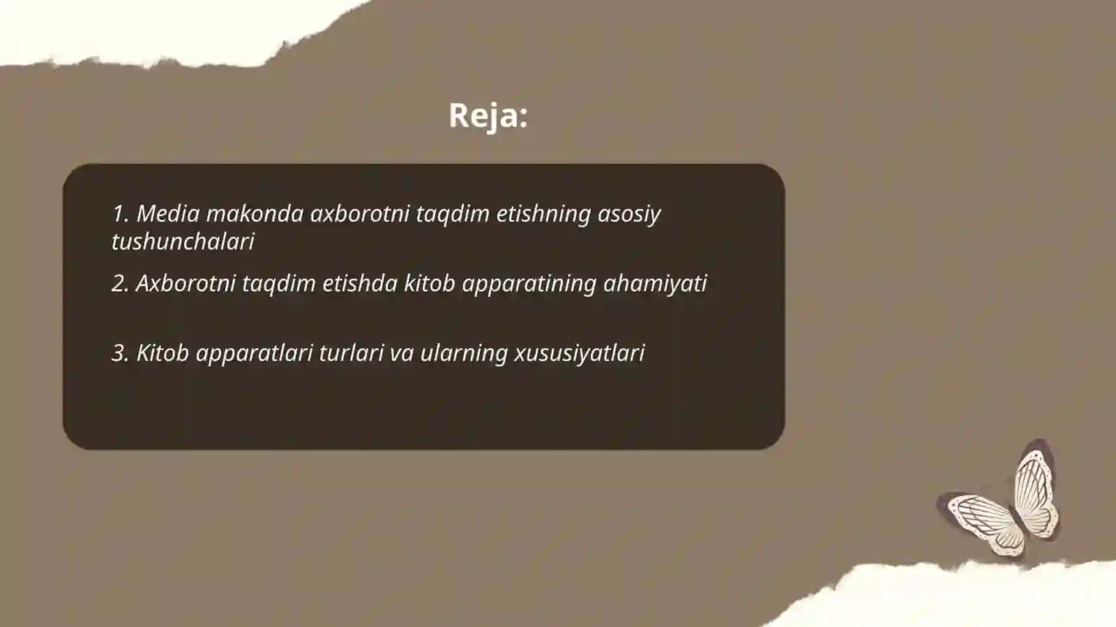 Media makonda axborotni taqdim etish kitob aparati bilan ishlash 2