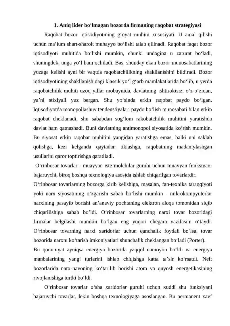 Raqobatli Strategiyalar 2