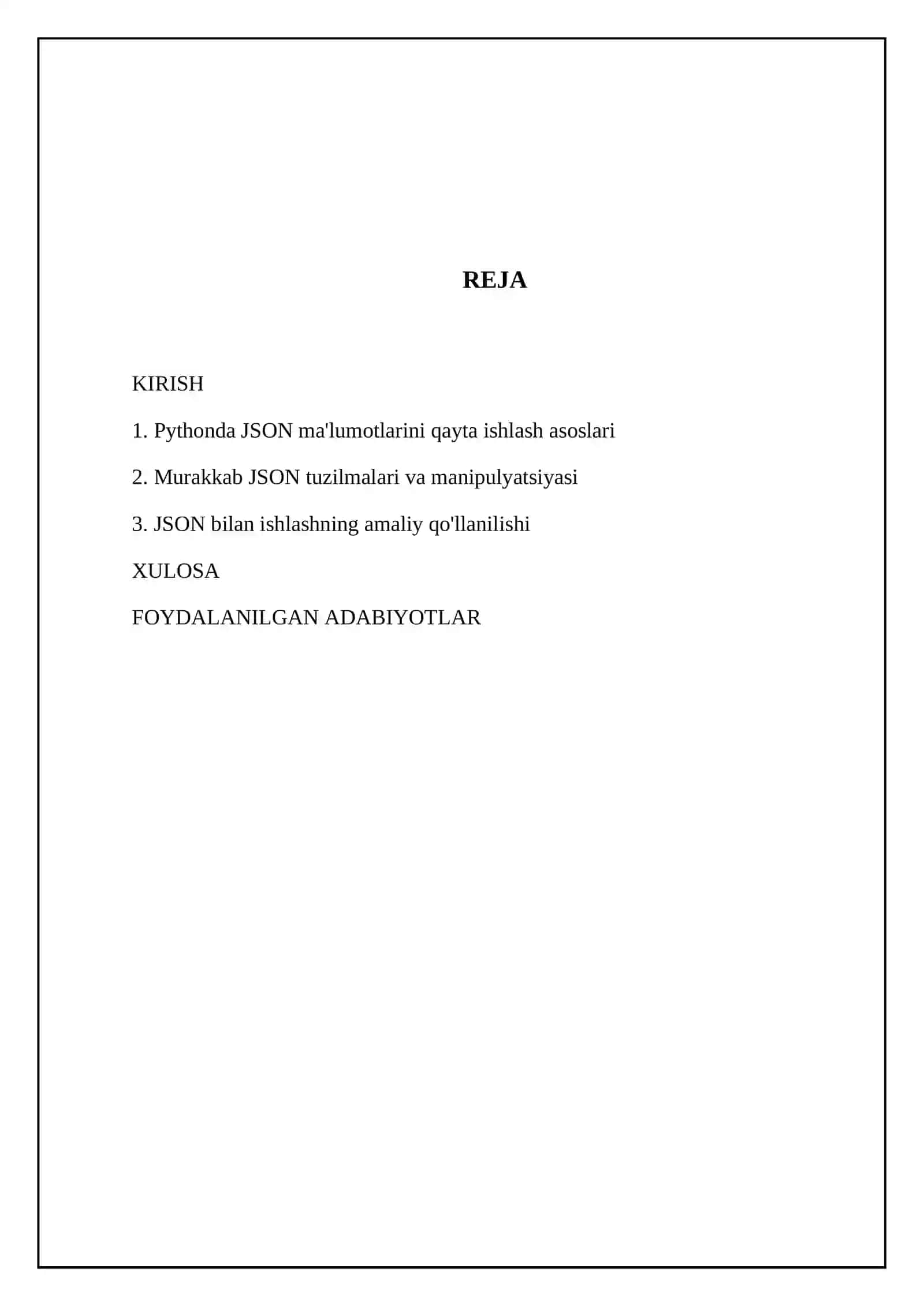 Pythonda json bilan ishlash 2
