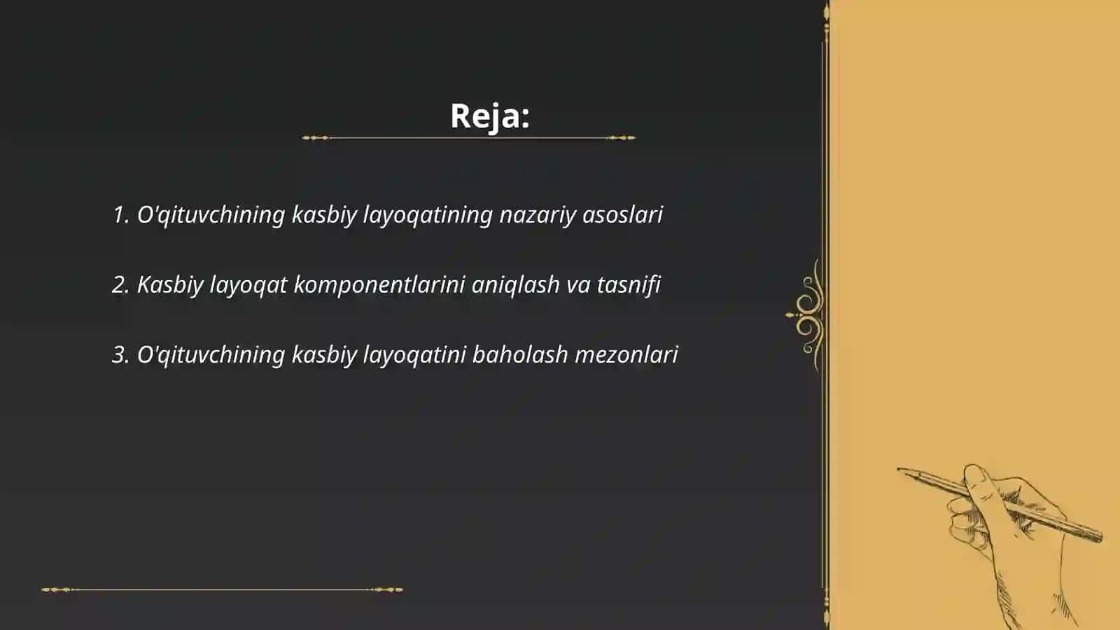 O'qituvchining kasbiy layoqati va uni tashxislash muommolari 2