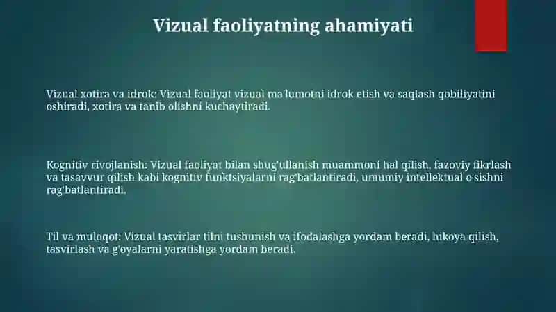 Tasviriy Faoliyatning Xotira Va Tadavvurini Shakillantirishdagi Orni 2
