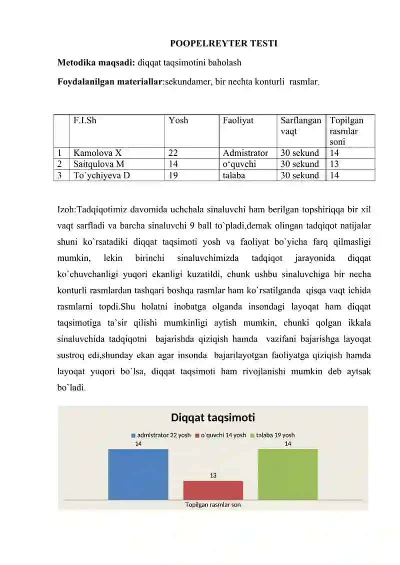 diqqat taqsimotini baholash 2