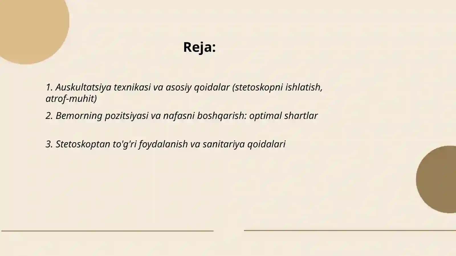 Auskultatsiya Texnikasi va Asosiy Qoidalari 2