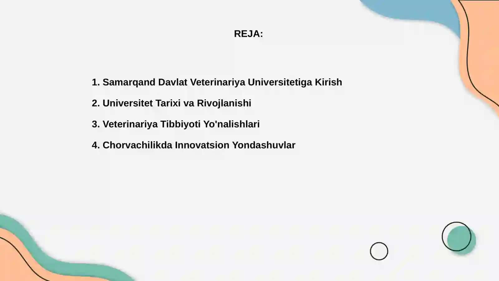Samarqand Davlat Veterinariya Meditsinasi, Chorvachilik va Biotexnologiyalar Universiteti 2