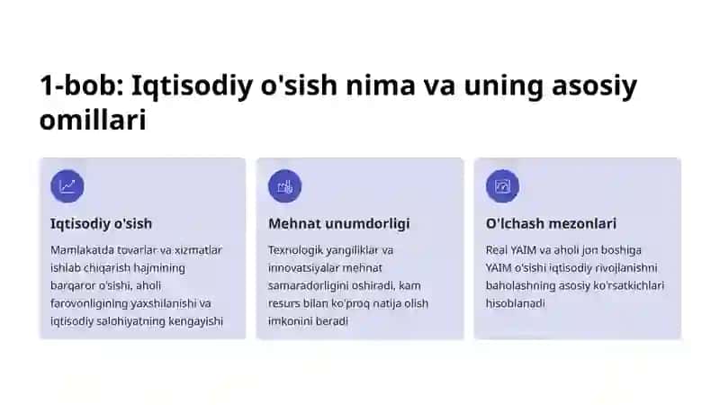 Texnologik Taraqqiyotning Iqtisodiy O'sishga Ta'siri 2