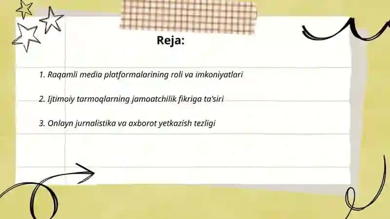 Mediamaydon va internet imkoniyatlari 2