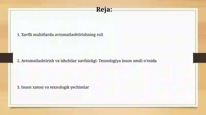 Xavfsizlik standartlari va qoidalari 2