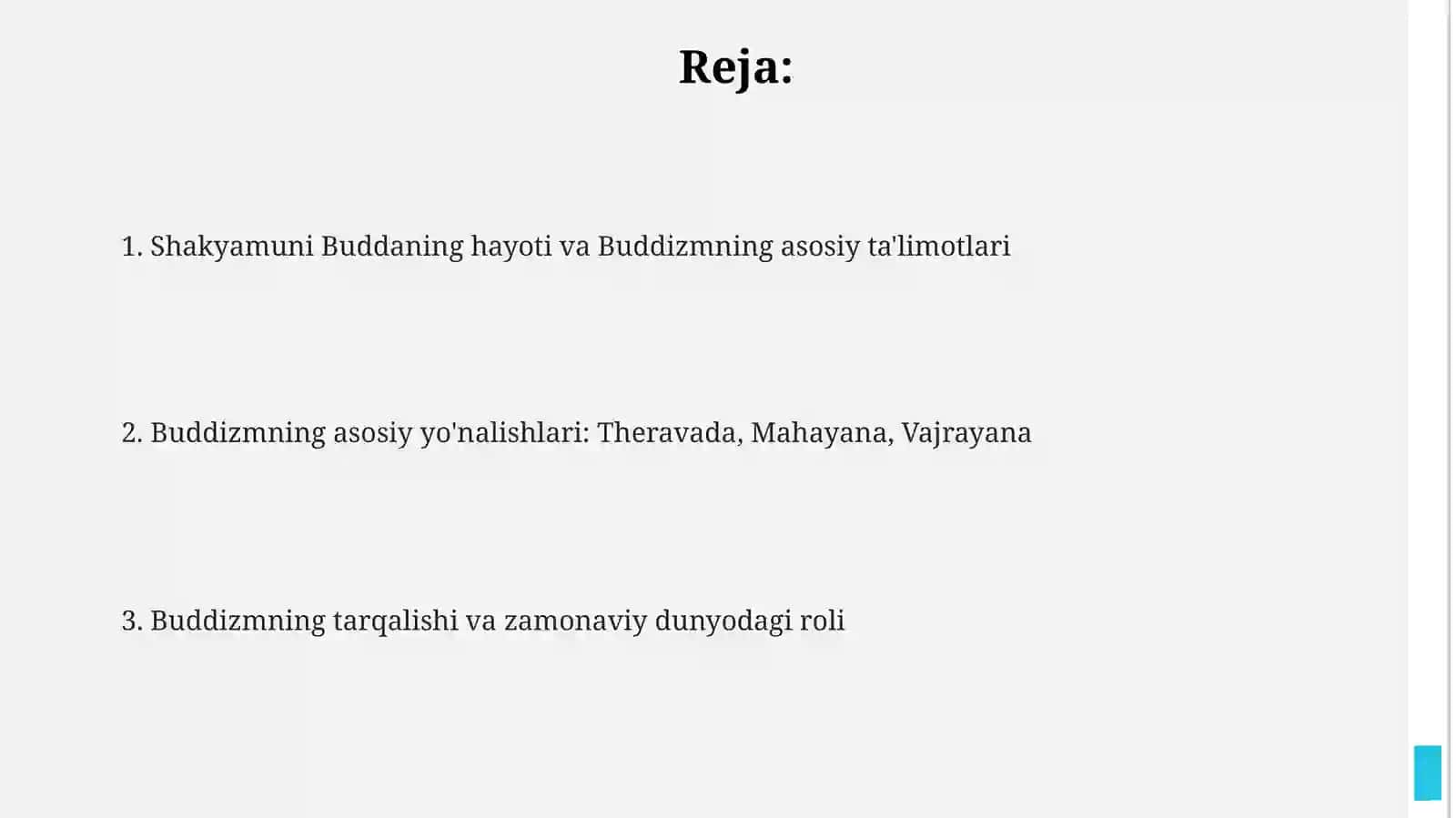 Buddaviylik dining paydo bulishi 2