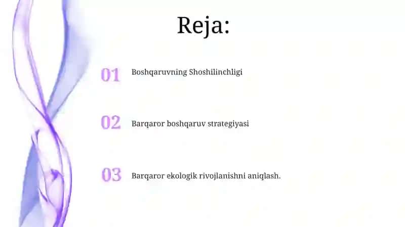 Barqaror ekologik rivojlanishni aniqlash 2