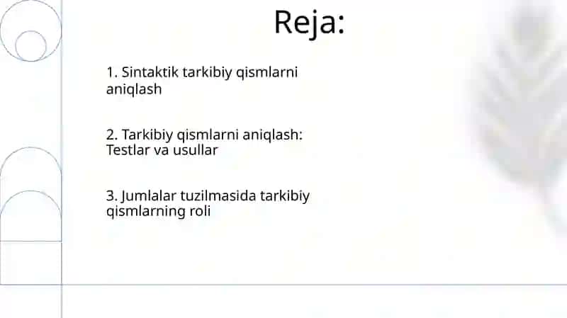 Lisoniy sintaktik qolip (SQ) 2