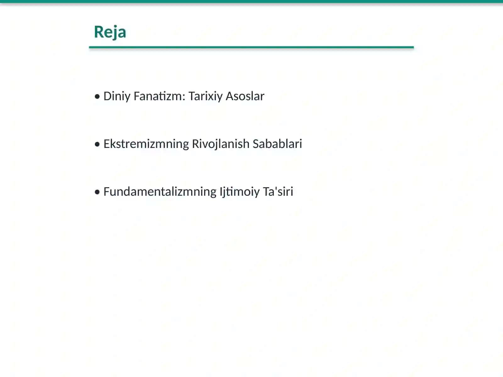 Diniy Fanatizm: Tarixiy Asoslar 2