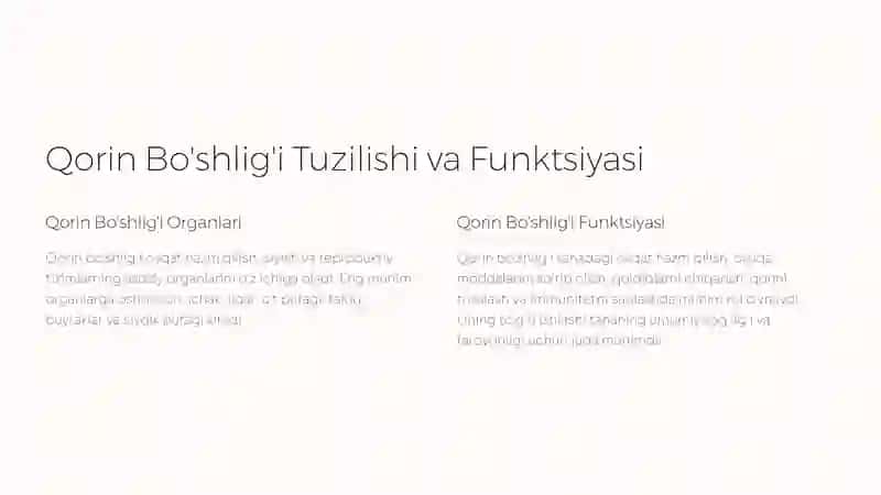 Qorin Bo'shlig'i Kasalliklari 2