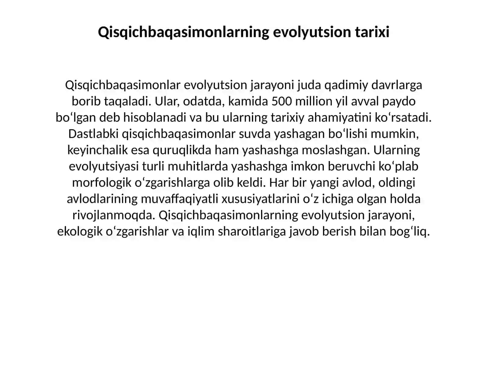 Qisqichbaqasimonlarning asosiy tuzilishi 2